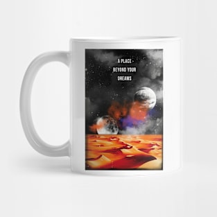 Dune retro travel art print Mug